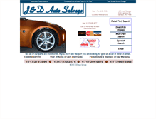 Tablet Screenshot of janddautosalvage.com